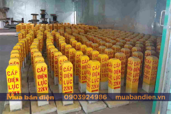 Móc Báo Hiệu Cảnh Báo Cáp Ngầm Bằng Bê Tông
