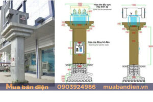 Trụ Thép Đỡ Nhúng Kẽm Nóng Máy Biến Áp Dầu THIBIDI