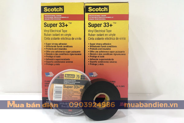 Băng Keo Điện 3M Scotch Super 33+ USA