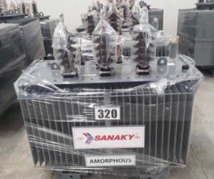 Máy Biến Áp Dầu 3 Pha SANAKY 320kVA 22/0.4kV AMORPHOUS