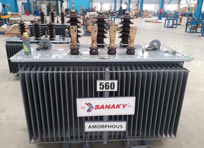 Máy Biến Áp Dầu 3 Pha SANAKY 560kVA 22/0.4kV AMORPHOUS