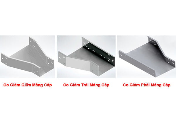 Co Giảm Giữa Máng Cáp - Co Giảm Trái Máng Cáp - Co Giảm Phải Máng Cáp