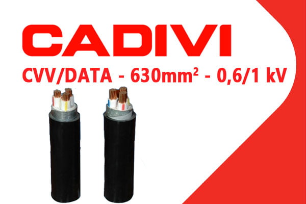 Giá Cáp Hạ Thế CADIVI CVV-DATA 630mm2 - 0,6/1 kV - Cáp Ngầm Hạ Thế