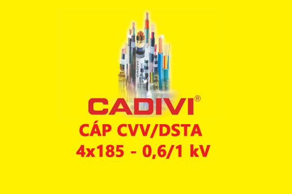 Cáp Điện Lực Hạ Thế: CVV/DSTA 4x185 - 0,6/1 kV - Cáp Ngầm 2 Ruột Đồng Giáp Băng Thép