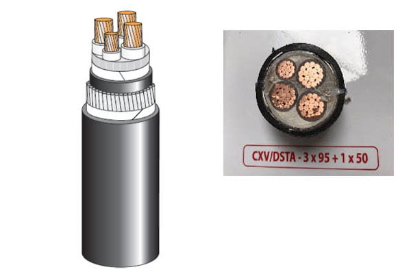 Giá Cáp Điện Lực Hạ Thế CADIVI: CXV/DSTA 3x95+1x50 - 0,6/1 kV