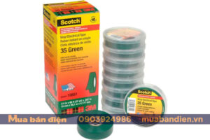 Băng Dính Cách Điện 3M - Scotch 35 Màu Xanh Lá 
