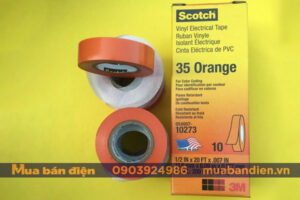 Băng Dính Điện 3M - Scotch 35 - Màu Cam [Giá Tốt]