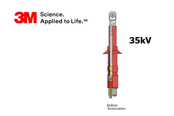 Đầu Cáp Co Nhiệt 3M - 1 Pha, 35kV (Trong Nhà) - Thương Hiệu 3M