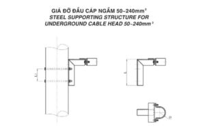 Cấu tạo giá đỡ đầu cáp ngầm