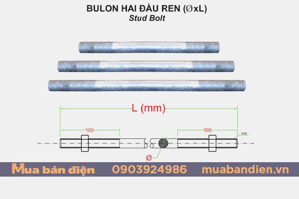 Cấu Tạo Bu Lông 2 Đầu Răng