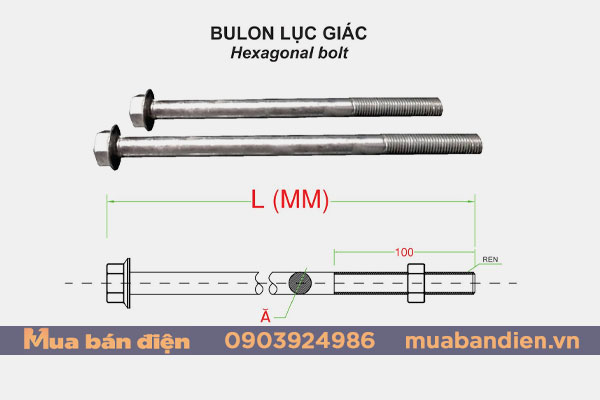 Cấu Tạo Bulon Lục Giác
