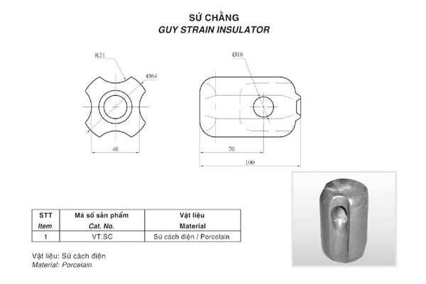 Cấu tạo sứ chằng