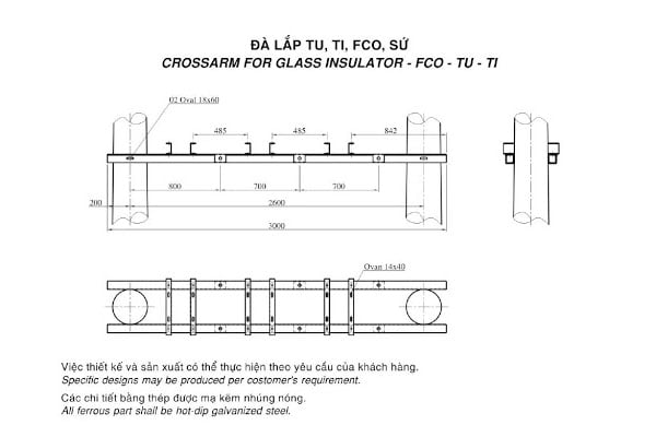 Cấu tạo đà lắp đặt TU TI FCO các loại