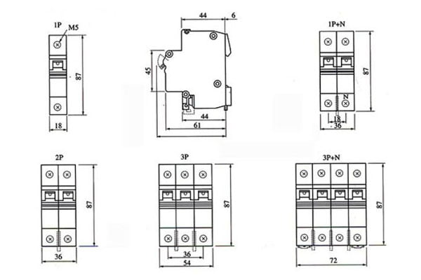 Cấu Tạo Aptomat Tép MCB Mitsubishi BH-D6
