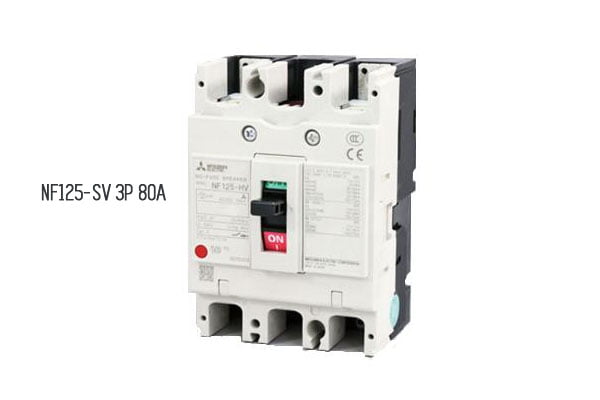 [Báo Giá] NF125-SV 3P 80A 30kA | Aptomat MCCB Mitsubishi