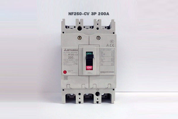 [Bảng Giá] Aptomat MCCB 3 Pha Mitsubishi | NF250-CV 3P 200A 25kA