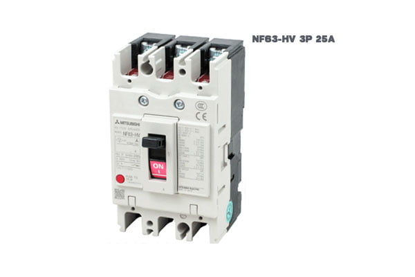 [Bảng Giá] Aptomat MCCB 3 Pha Mitsubishi | NF63-HV 3P 25A 10kA