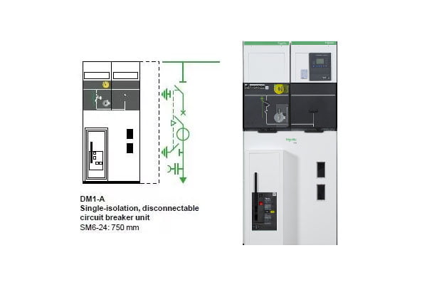 [Báo Giá] Tủ Schneider SM6 DM1A - Tủ Trung Thế 24kV 630A 25kA/1s