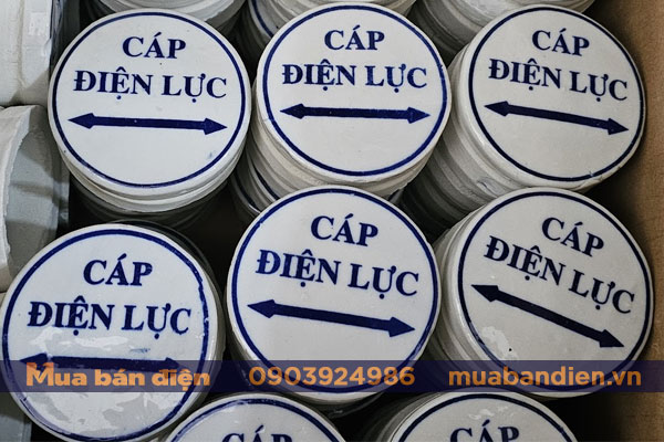 Mốc sứ báo hiệu cáp điện lực các loại