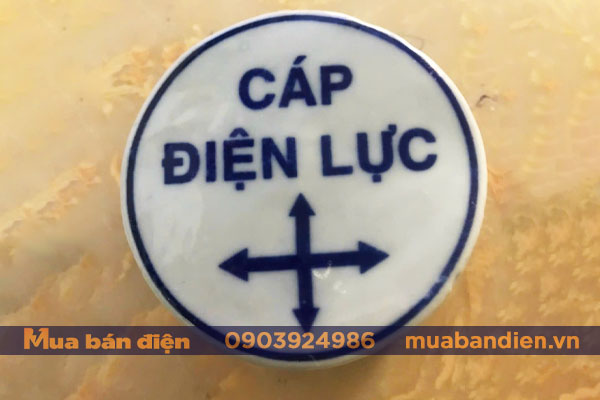 mốc sứ báo hiệu cáp ngầm điện lực trung thế
