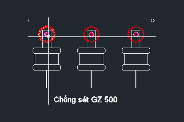 Bản vẽ chống sét van hạ thế GZ 500