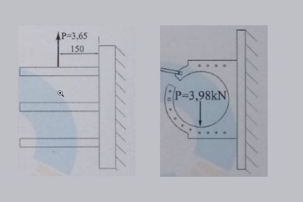 Bản vẽ giá đỡ treo cáp chữ D và chữ E