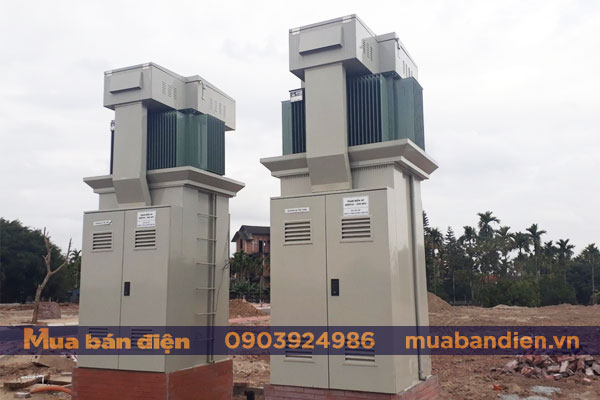 Bộ Trụ Đỡ MBA 100kVA - 800kVA Tích Hợp RMU 2 Ngăn - D1000 x W1000 x H3280