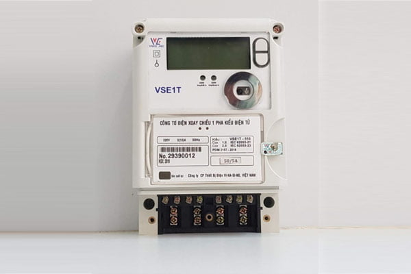 Công tơ điện xoay chiều 1 pha VINASINO VSE1T-10100B