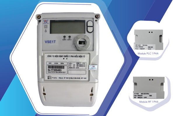 Công tơ điện xoay chiều 1 pha VINASINO VSE1T-510