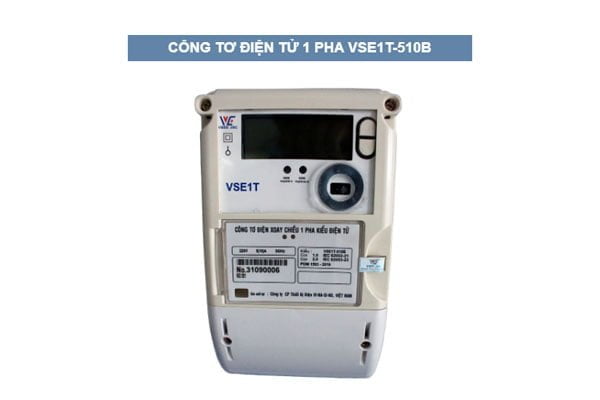 Công Tơ Điện Tử 1 Pha 3 Giá Đo 2 Chiều VSE1T-510B VINASINO 