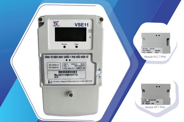 Công Tơ Điện Tử 1 Pha 1 Giá VSE 11-10 VINASINO