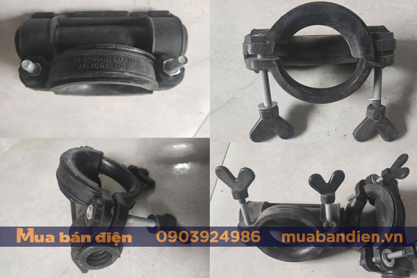 Kẹp cố định cáp trung thế đầu sứ đứng