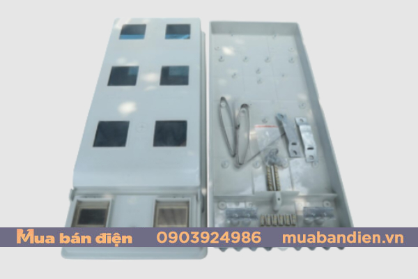 Hòm đựng công tơ 1 pha 6 điện kế Composite ngoài trời