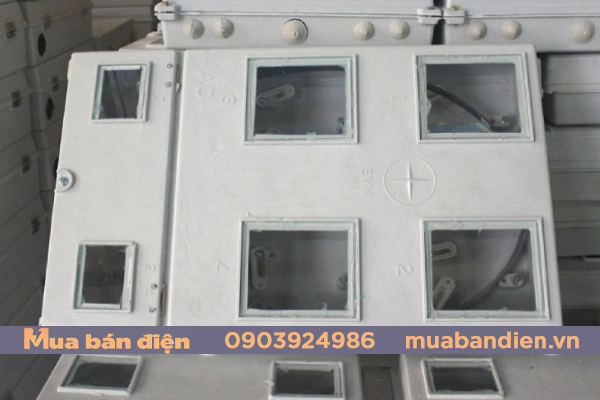 Hộp 4 công tơ điện 1 pha