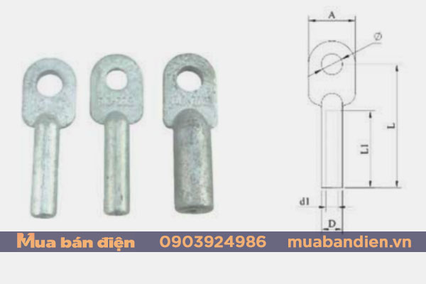 Bản vẽ cấu tạo Đầu cốt thép đường dây cao thế