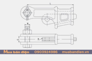 Bản vẽ cấu tạo khóa néo nêm