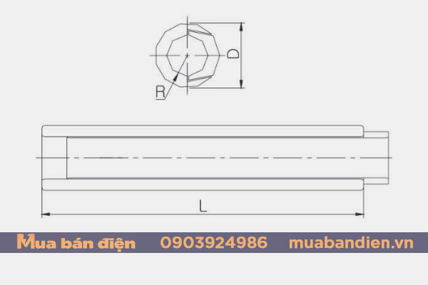 Bản vẽ cấu tạo ống sửa chữa dây dẫn
