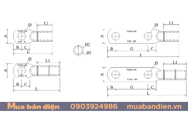 Bản vẽ đầu cos Tuấn Ân