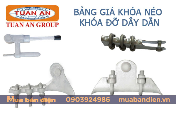 Bảng giá khóa néo - khóa đỡ dây dẫn Tuấn Ân