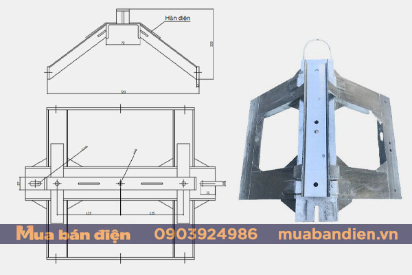 Giá treo máy biến áp 3 pha