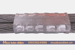 Kẹp WR Tuấn Ân sau khi ép thủy lực nối 2 dây ACSR