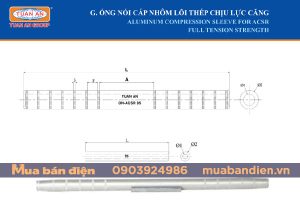 Ống nối dây nhôm lõi thép chịu lực căng