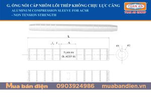 Ống nối dây nhôm lõi thép không chịu lực căng