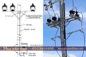 Bản vẽ và hình ảnh lắp đặt thực tế TU TI trung thế