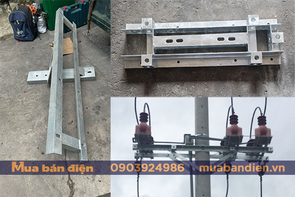 Đà lắp TU TI trung thế trên cột ngoài trời