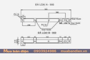Đà loại A và B bộ khung đỡ TU TI trung thế