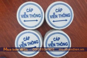 Mốc sứ cảnh báo cáp ngầm viễn thông