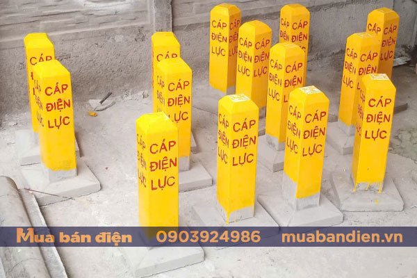 Sản xuất cột mốc cảnh báo cáp ngầm có chân đế