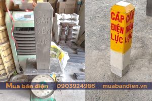 Trụ mốc báo cáp ngầm không chân đế