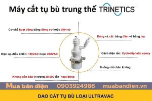 Đặc tính sản phẩm máy cắt tụ bù trung thế UltraVAC